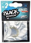 Fiiish Black Minnow Hooks Krog Premium by VMC - 4pc